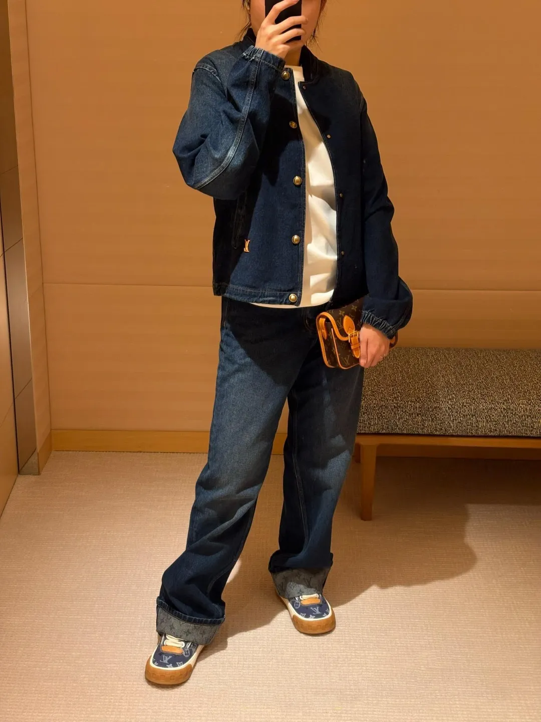 Louis Vuitton/Louis Vuitton cuffed presbyopic skateboard jeans